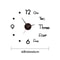 3D DIY Silent Wall Clock Modern Simple PunchFree Wall Sticker Clock For Home Office 14