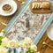Blue Birds Floral Blossom Linen Table Runner Durable Kitchen Dining Decor Wedding Party Table Ru 3