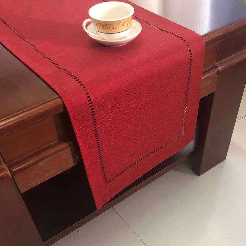 Basic Linen Style Table Runner Modern Minimalist Dining Runner Versatile Tablecloth For Party Hol 6