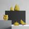 Yellow Wave Point Art Animal Figurines Funny Owl Pumpkin Bird Statues For Modern Home Desktop De 1