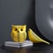 Yellow Wave Point Art Animal Figurines Funny Owl Pumpkin Bird Statues For Modern Home Desktop De 5