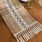 Boho Farmhouse Table Runner Rustic Brown Macrame Burlap Table Decoration With Tassels For Living 6