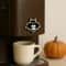 Wooden Halloween Bat Decorative Stickers Cute CoffeeLoving Bat Design For Refrigerator Coffee Mac 4