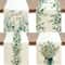 Eucalyptus Leaf Table Runner Spring Green Botanical Pattern For Modern Cabinets Fresh Home Decor 0