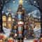 Classic Traditional Christmas Canvas Art Santa Claus Christmas Tree Holiday Poster For Festive Ho 11