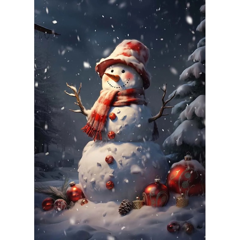 Classic Traditional Christmas Canvas Art Santa Claus Christmas Tree Holiday Poster For Festive Ho 18