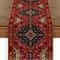 Vibrant Bohemian Style Table Runner Rich Red Persian Antique Stripe Pattern For Wedding Celebratio 0