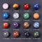 16mm Natural Stone Round Ball Set Amethyst Rose Quartz Healing Crystal Spheres For Chakra Zen Hom 1