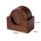 6Piece Solid Walnut Wood Coaster Set Premium Round Insulated Placemats For JapaneseStyle Coffee H 6