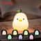 Cute Pear Night Light 7Color Dimmable TouchControlled Silicone Lamp StressReducing USB Rechargeab 8