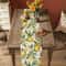Watercolor Lemon Linen Table Runner Refreshing Summer Greenery Holiday Party Decor Farmhouse Dres 1