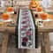 Halloween Gothic Skull Crow Table Runner Victorian Rose Linen Holiday Party Decor Reusable Dinin 2