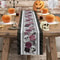 Halloween Gothic Skull Crow Table Runner Victorian Rose Linen Holiday Party Decor Reusable Dinin 2