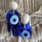Turkish Evil Eye Glass Wall Hanging HandBlown Blue Eye Wall Charm For House Protection Spiritual 4