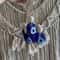 Turkish Evil Eye Glass Wall Hanging HandBlown Blue Eye Wall Charm For House Protection Spiritual 5