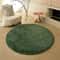 Soft Plush Circular Rug UltraFluffy Kids Bedroom Play Mat Minimalist Nursery Floor Decor 13