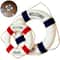 Nautical Style Welcome Life Buoy Decorative Red Blue Marine Wall Charm For Beach Houses Coastal 0