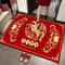 2026 Chinese New Year Year Of The Horse Carpet Mat Red Gold Running Horse And Peony Floral Festiv 1