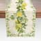 Spring Summer Lemon Floral Linen Table Runner Refreshing Seasonal Dresser Scarf Botanical Holida 6