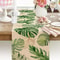 Summer Palm Leaves Tropical Greenery Linen Table Runner Refreshing Spring Home Decor Outdoor Bota 3