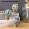 3Piece Resin Owl Statue Collection Decorative Artisanal Crafts For Modern Home Office Interior De 4