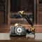 Retro Rotary Telephone Decoration Aged Weathered Vintage Style Ornament For Living Room Home Off 4
