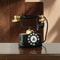 Retro Rotary Telephone Decoration Aged Weathered Vintage Style Ornament For Living Room Home Off 5