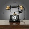 Retro Rotary Telephone Decoration Aged Weathered Vintage Style Ornament For Living Room Home Off 7
