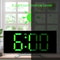Curved LED Digital Alarm Clock Dimmable Mirror Screen Table Clock With Large Numbers For Kids Bedr 1