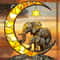 Elephant Family Moon Suncatcher Pendant Celestial Window Decoration For Bedrooms Gardens Modern 0