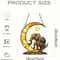 Elephant Family Moon Suncatcher Pendant Celestial Window Decoration For Bedrooms Gardens Modern 4