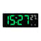 Voice Control LED Digital Alarm Clock Smart Mirror Desktop Timepiece With Temperature Display Nig 9