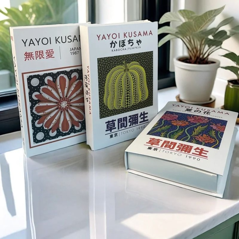 Artisanal Masterpiece Decorative Books Van Gogh Monet Painting Storage Boxes For Coffee Tables Sh 4