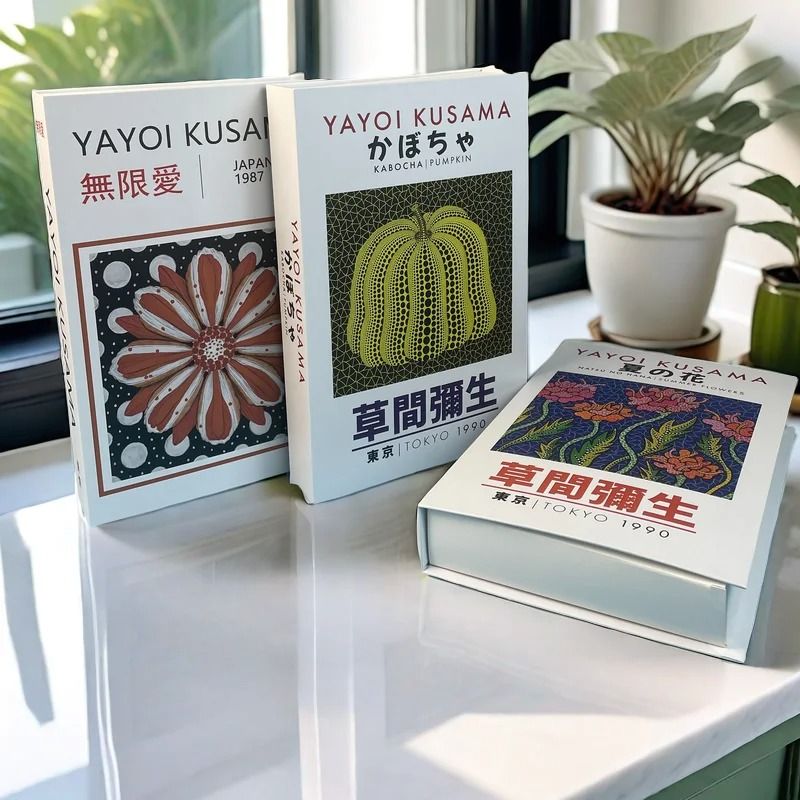 Artisanal Masterpiece Decorative Books Van Gogh Monet Painting Storage Boxes For Coffee Tables Sh 4