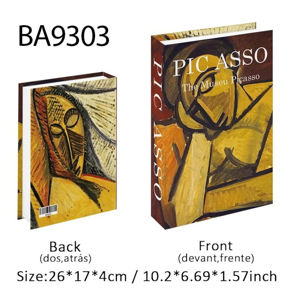 Artisanal Masterpiece Decorative Books Van Gogh Monet Painting Storage Boxes For Coffee Tables Sh 19