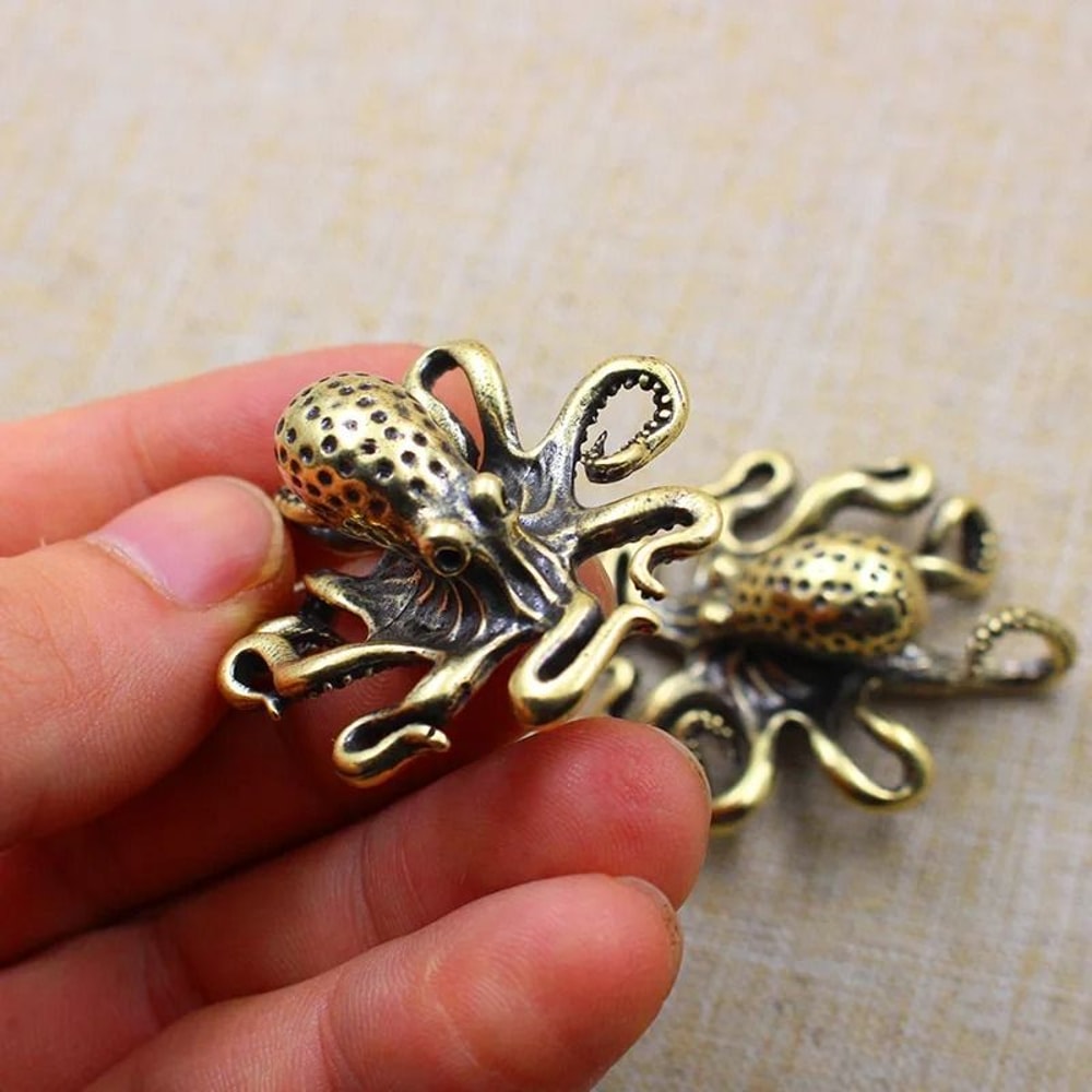 Vintage Brass Crocodile Miniature Solid Copper Reptile Figurine Industrial Desktop Ornament 4