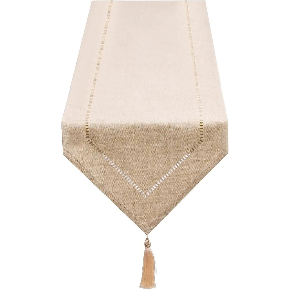 Modern Solid Color Linen Table Runner Minimalist Elegant Textile For Dining Tables Coffee Tables 9