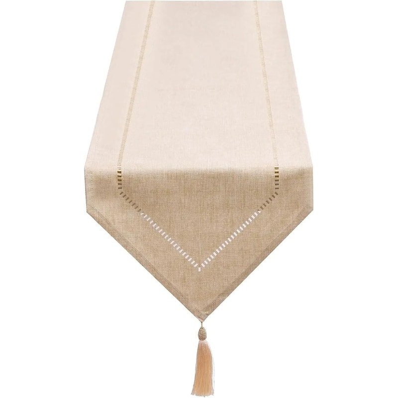 Modern Solid Color Linen Table Runner Minimalist Elegant Textile For Dining Tables Coffee Tables 9