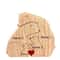 Custom Bear Family Wooden Puzzle Personalized Interlocking Name Ornament For Family Gifts Modern 9