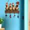 Rustic Hen Wooden Key Hanger 2D Hanging Wall Decoration With Household Integrated Hooks 3
