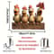 Rustic Hen Wooden Key Hanger 2D Hanging Wall Decoration With Household Integrated Hooks 4
