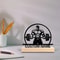 Custom Weightlifting Metal Sculpture Personalized Athletic Statuette With HandFinished Wooden Base 0