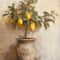 Retro Lemon Garden Canvas Art Fresh Citrus Olive Tree Wall Prints For Modern Living Rooms Offices 5