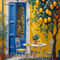 Retro Lemon Garden Canvas Art Fresh Citrus Olive Tree Wall Prints For Modern Living Rooms Offices 14