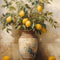 Retro Lemon Garden Canvas Art Fresh Citrus Olive Tree Wall Prints For Modern Living Rooms Offices 19