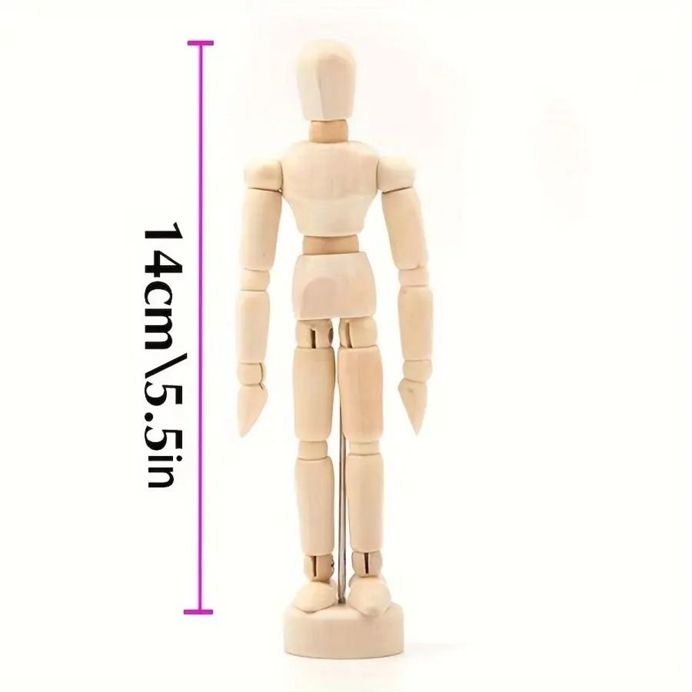 Artistic Wooden Sketch Mannequin Hand Set Movable Anatomical Models For Drawing Sculptural Decor 7