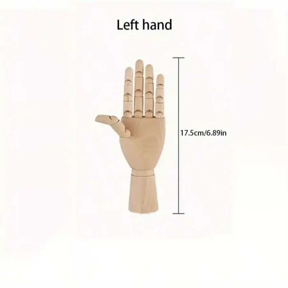 Artistic Wooden Sketch Mannequin Hand Set Movable Anatomical Models For Drawing Sculptural Decor 11
