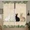 Retro Polka Dot Chicken Cafe Curtains 2Piece Contemporary Rod Pocket Window Treatment For Modern K 9