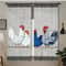 Retro Polka Dot Chicken Cafe Curtains 2Piece Contemporary Rod Pocket Window Treatment For Modern K 10