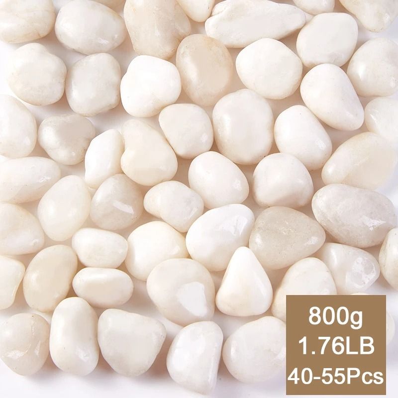 Natural Polished White Pebbles HighDefinition Landscape Stone For Modern Courtyards Horticulture 7